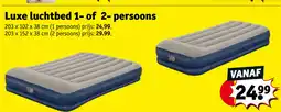 Kruidvat Luxe luchtbed 1 of 2 persoons aanbieding