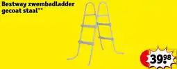 Kruidvat Bestway zwembadladder gecoat staal aanbieding