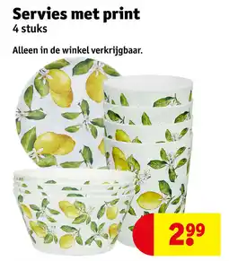 Kruidvat Servies met print aanbieding