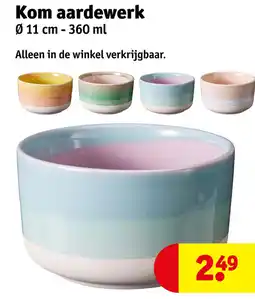 Kruidvat Kom aardewerk aanbieding