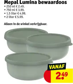 Kruidvat Mepal Lumina bewaardoos aanbieding