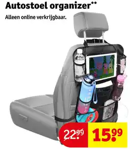 Kruidvat Autostoel organizer aanbieding