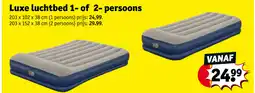 Kruidvat Luxe luchtbed 1 of 2 persoons aanbieding
