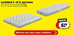 Kruidvat Luchtbed 1 of 2 persoons aanbieding