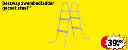 Kruidvat Bestway zwembadladder gecoat staal aanbieding