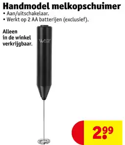 Kruidvat Handmodel melkopschuimer aanbieding