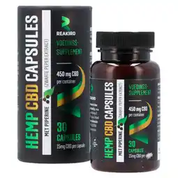 Holland & Barrett 1+1 gratis | Reakiro Voedingssupplement Hemp CBD Capsules 450mg (30 capsules) aanbieding