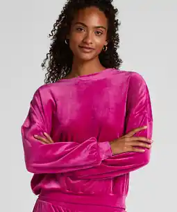 Hunkemoller Hunkemöller Velours Top Roze aanbieding