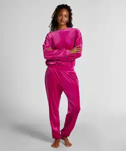 Hunkemoller Hunkemöller Joggingbroek Velours Roze aanbieding
