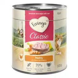 Zooplus 6x800g Feringa Classic Meat Menu Gevogelte Feringa Kattenvoer aanbieding