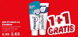PLUS Alle Prodent en Zendium aanbieding