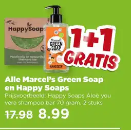 PLUS Alle Marcel's Green Soap en Happy Soaps aanbieding