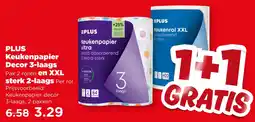 PLUS PLUS Keukenpapier Decor 3-laags aanbieding