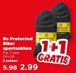 PLUS Be Protected Biker sportsokken aanbieding
