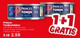 PLUS Princes Tonijnstukken aanbieding