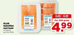 PLUS PLUS Zalmfilet met huid aanbieding
