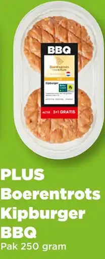 PLUS PLUS Boerentrots Kipburger BBQ aanbieding