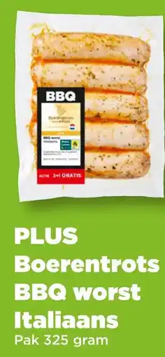 PLUS PLUS Boerentrots BBQ worst Italiaans aanbieding