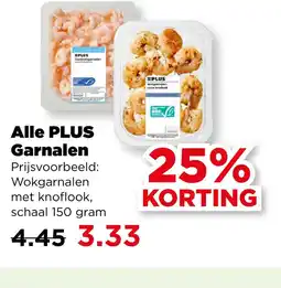 PLUS Alle PLUS Garnalen aanbieding