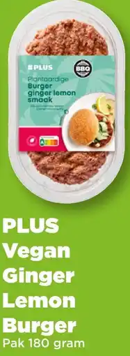 PLUS PLUS Vegan Ginger Lemon Burger aanbieding