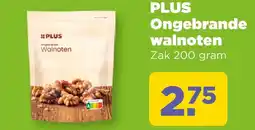 PLUS PLUS Ongebrande walnoten aanbieding
