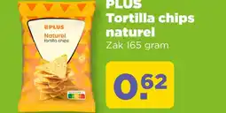 PLUS PLUS Tortilla chips naturel aanbieding