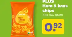 PLUS PLUS Ham & kaas chips aanbieding