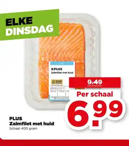 PLUS PLUS Zalmfilet met huid aanbieding