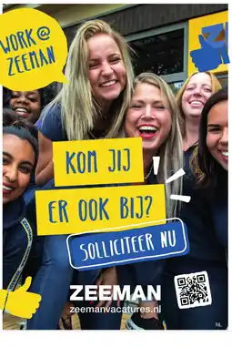 Zeeman Werk bij Zeeman aanbieding