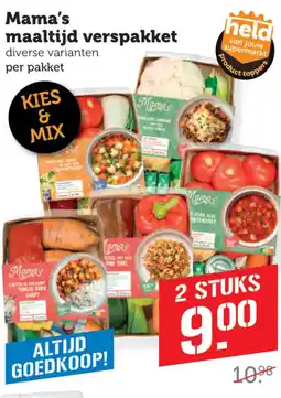 Coop Mama's maaltijd verspakket aanbieding