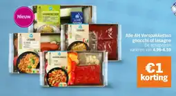 Albert Heijn Alle AH Verspakketten gnocchi of lasagne aanbieding