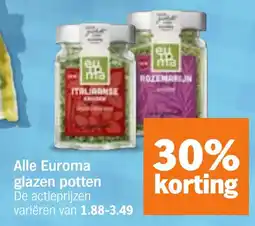 Albert Heijn Alle Euroma glazen potten aanbieding