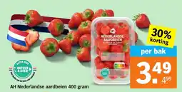 Albert Heijn AH Nederlandse aardbeien aanbieding