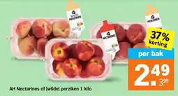 Albert Heijn AH Nectarines of wilde perziken aanbieding