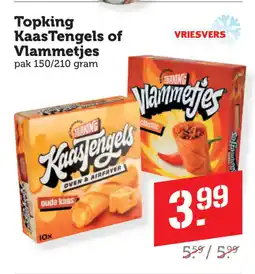 Coop Topking kaastengels of vlammetjes aanbieding