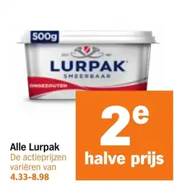 Albert Heijn Alle Lurpak aanbieding