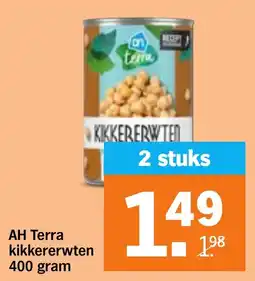 Albert Heijn AH Terra kikkererwten aanbieding