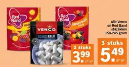 Albert Heijn Alle Venco en Red Band stazakken aanbieding