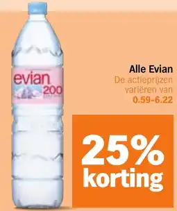 Albert Heijn Alle Evian aanbieding