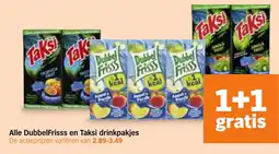 Albert Heijn Alle DubbelFrisss en Taksi drinkpakjes aanbieding