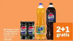 Albert Heijn Alle Pepsi en Sisi aanbieding