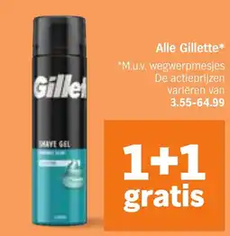 Albert Heijn Alle Gillette aanbieding