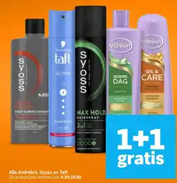 Albert Heijn Alle Andrélon, Syoss en Taft aanbieding