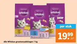 Albert Heijn Alle Whiskas grootverpakkingen aanbieding