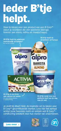 Albert Heijn Alpro Blauwe Bosbes Myrtille aanbieding