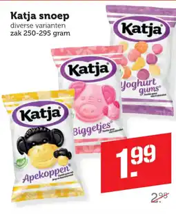 Coop Katja snoep aanbieding