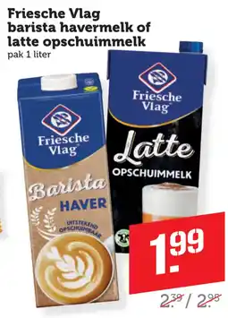 Coop Friesche vlag barista havermelk of latte opschuimmelk aanbieding