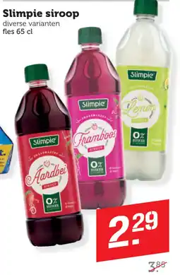 Coop Slimpie siroop aanbieding