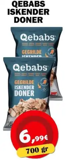 Avantage Supermarkt Qebabs iskender doner aanbieding