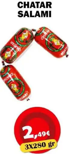 Avantage Supermarkt Chatar salami aanbieding